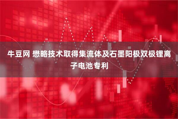 牛豆网 懋略技术取得集流体及石墨阳极双极锂离子电池专利